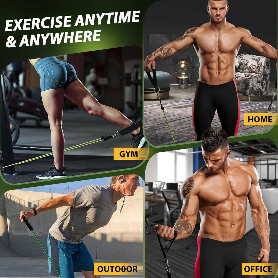 WELLTH HOUSE Resistance Bands with Handles Set - Wellth House