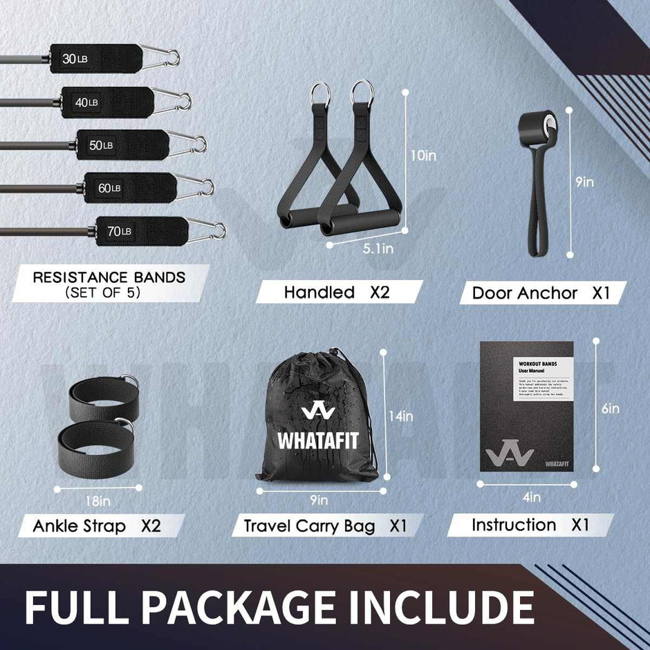 WELLTH HOUSE Resistance Bands with Handles Set - Wellth House