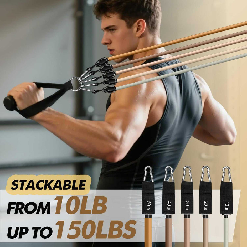 WELLTH HOUSE Resistance Bands with Handles Set - Wellth House