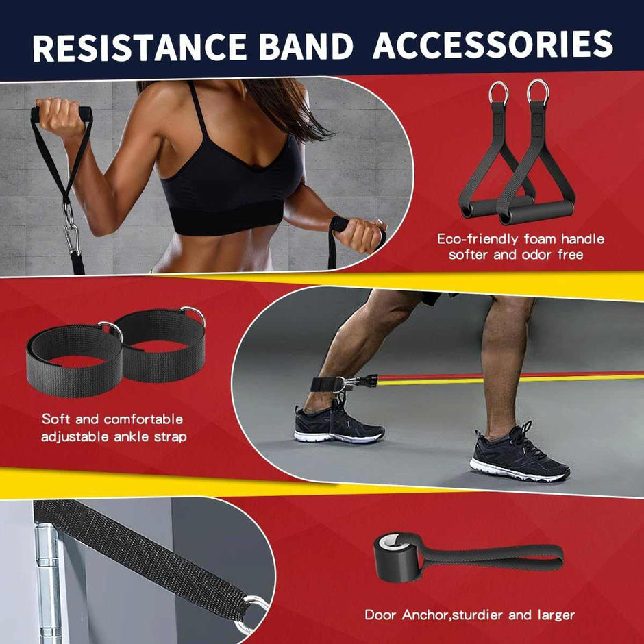WELLTH HOUSE Resistance Bands with Handles Set - Wellth House