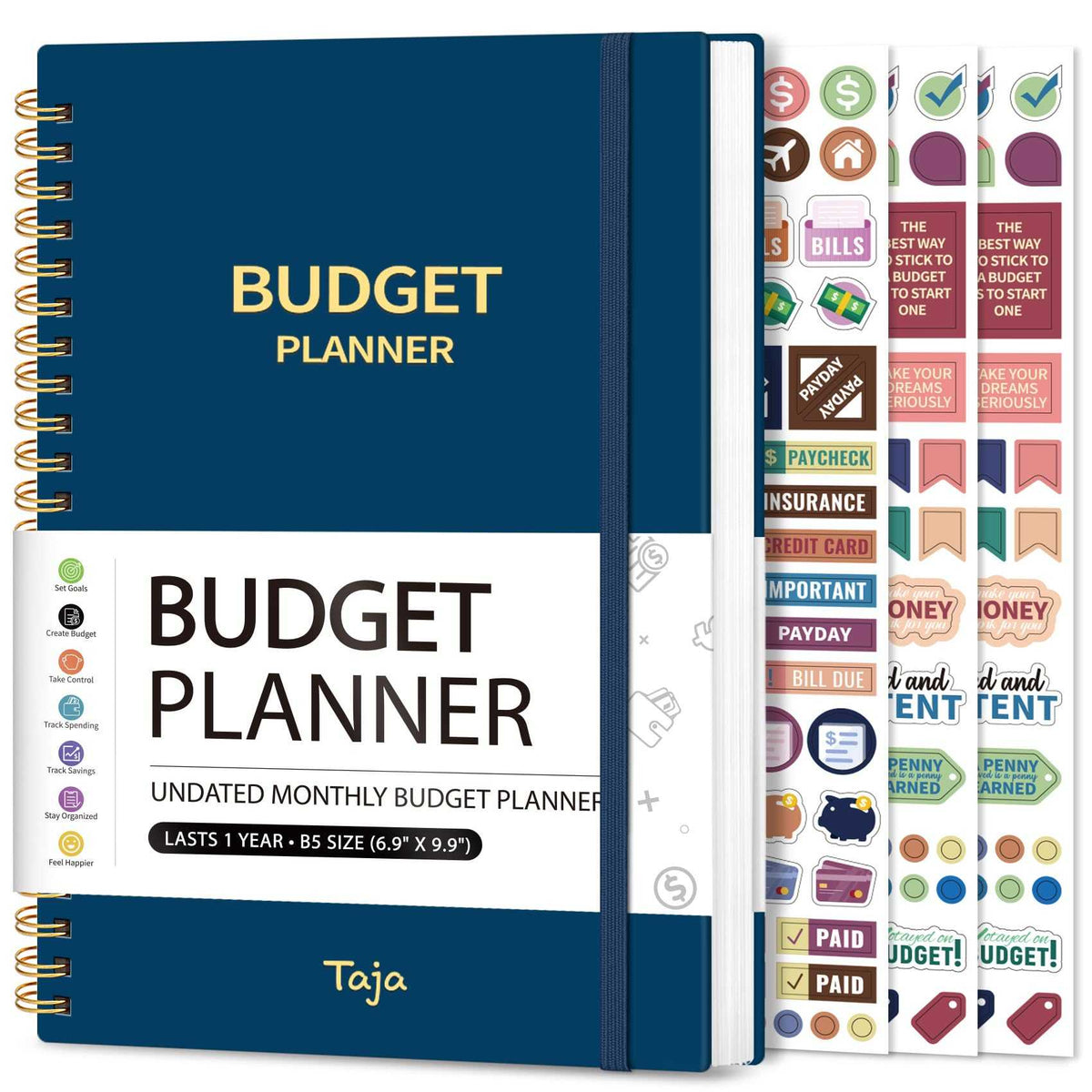 WELLTH HOUSE Budget Planner Expense Tracker Book - Wellth House