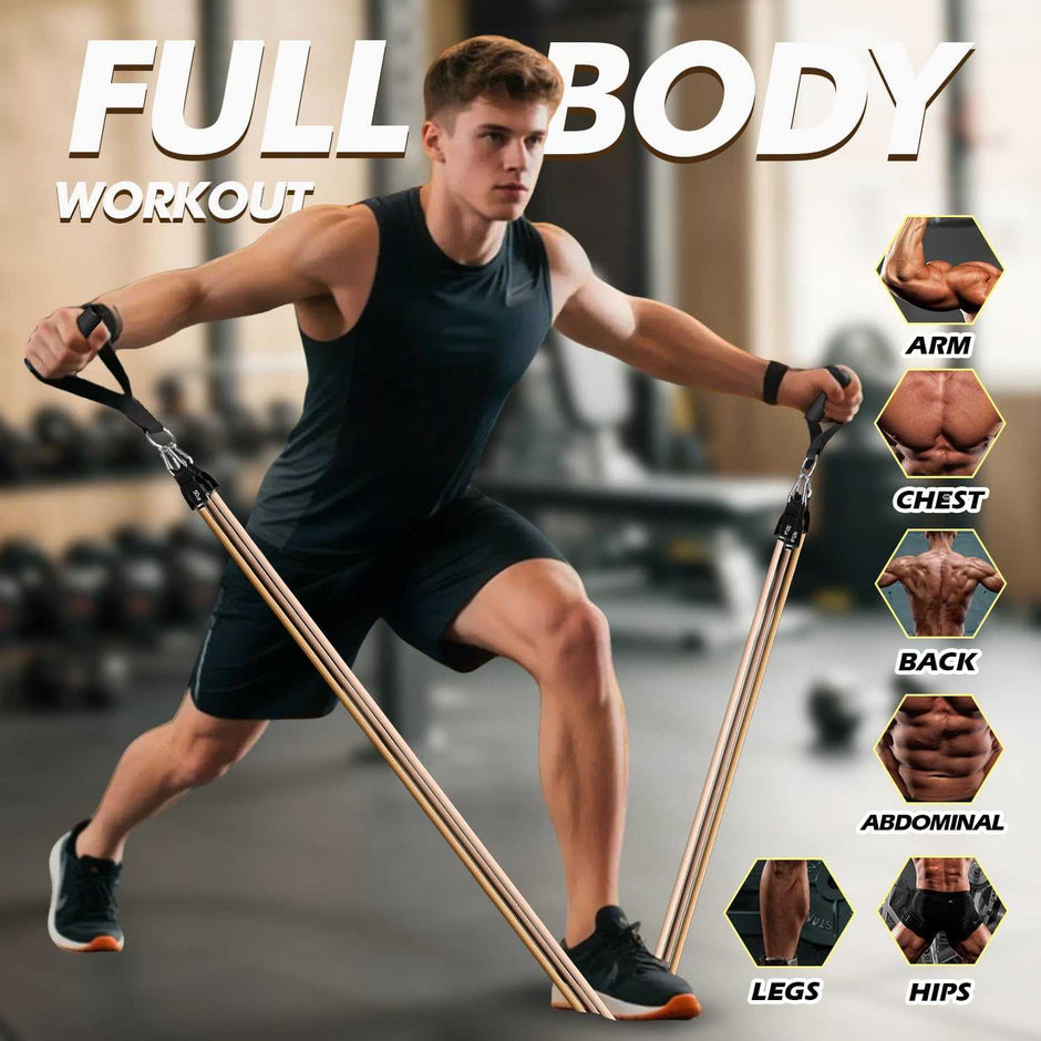 WELLTH HOUSE Resistance Bands with Handles Set - Wellth House