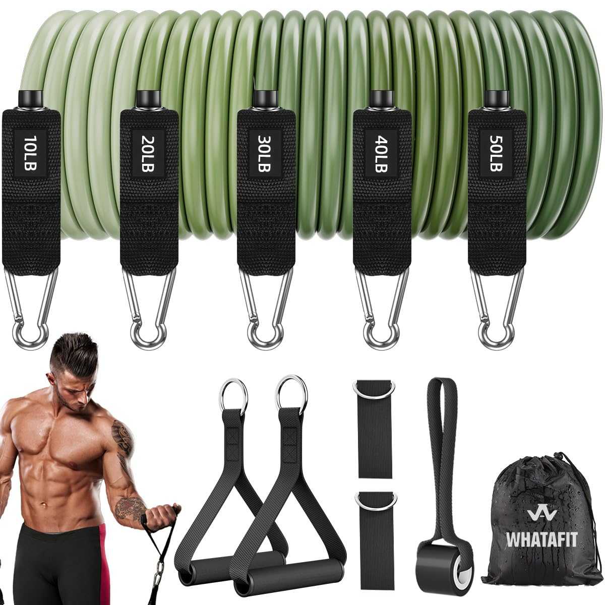 WELLTH HOUSE Resistance Bands with Handles Set - Wellth House