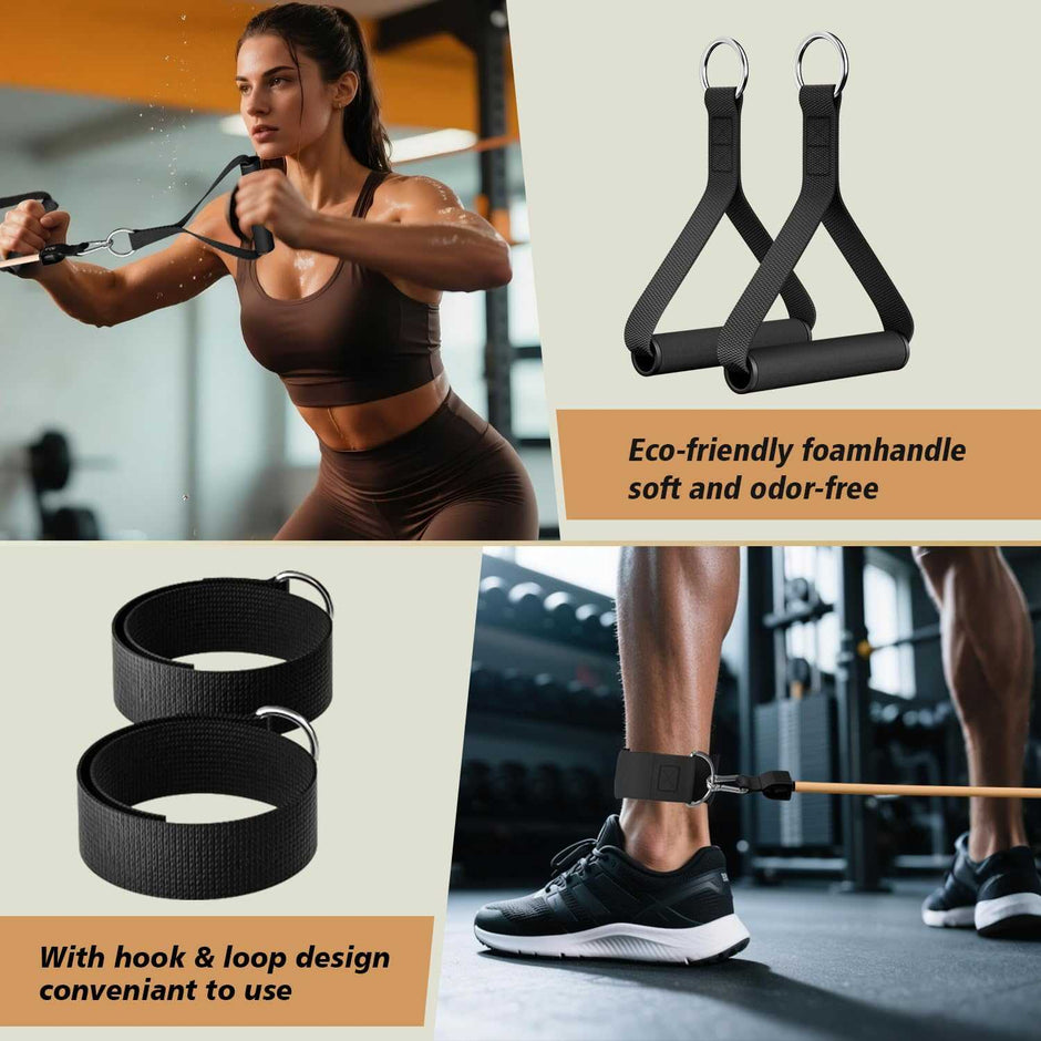WELLTH HOUSE Resistance Bands with Handles Set - Wellth House