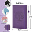 WELLTH HOUSE A5 Leather Hardcover Journal Notebook - Wellth House