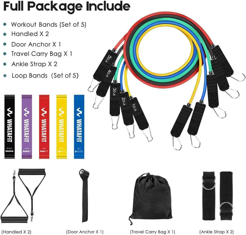 WELLTH HOUSE Resistance Bands with Handles Set - Wellth House