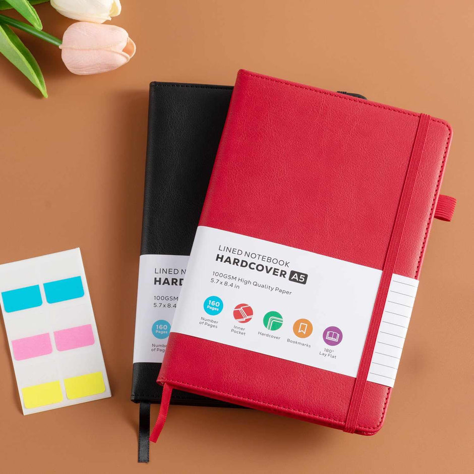 WELLTH HOUSE A5 Leather Hardcover Journal Notebook - Wellth House