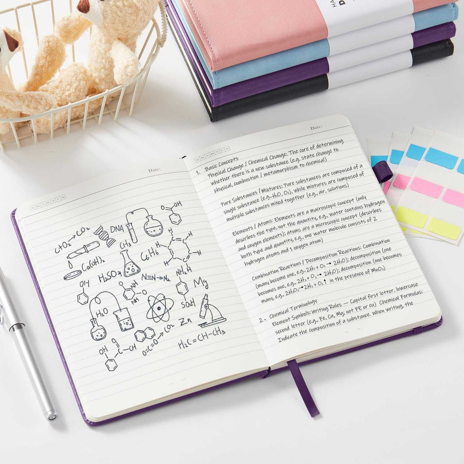 WELLTH HOUSE A5 Leather Hardcover Journal Notebook - Wellth House