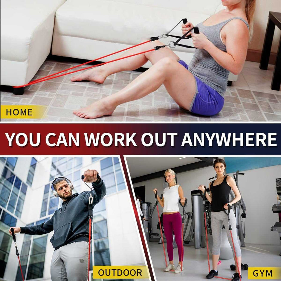 WELLTH HOUSE Resistance Bands with Handles Set - Wellth House