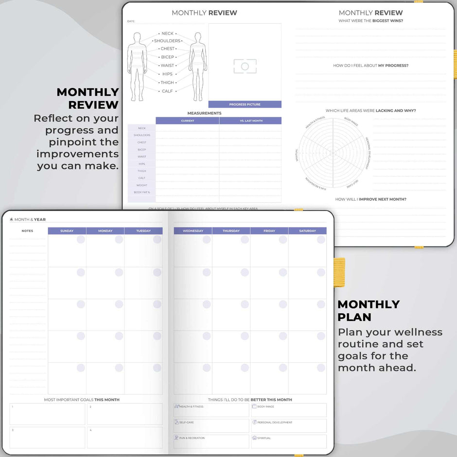 WELLTH HOUSE Fitness & Food Journal Planner - Wellth House