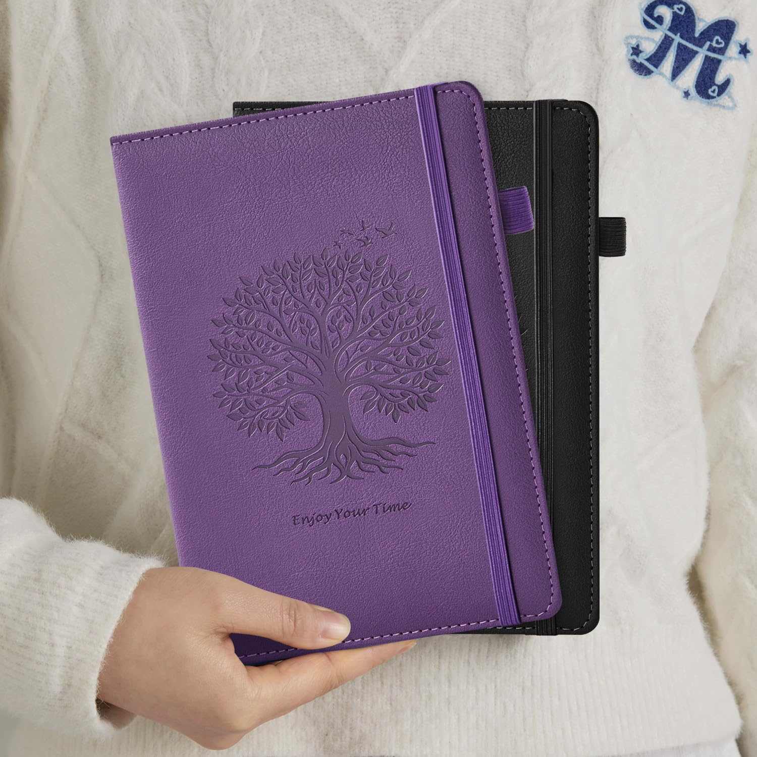 WELLTH HOUSE A5 Leather Hardcover Journal Notebook - Wellth House