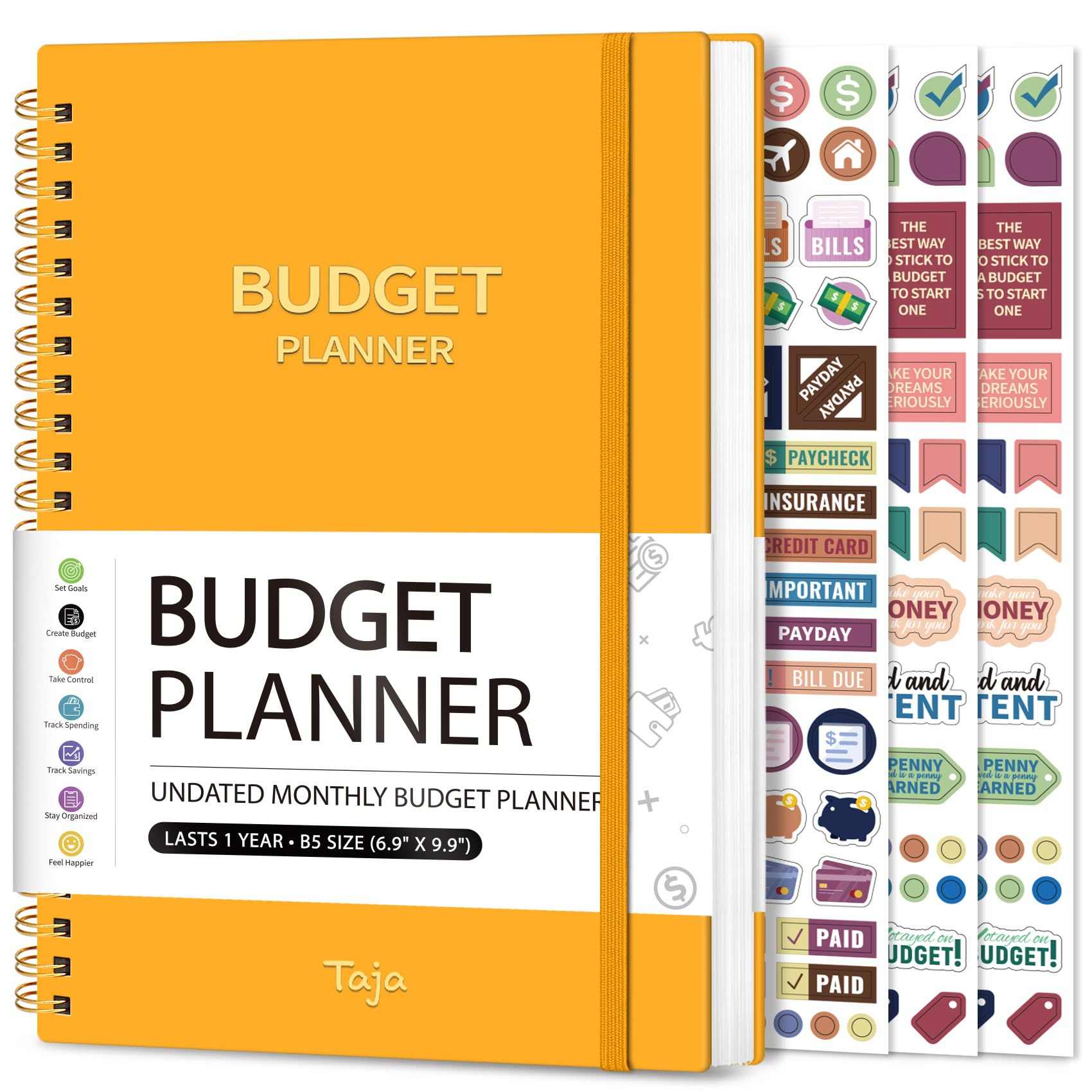 WELLTH HOUSE Budget Planner Expense Tracker Book - Wellth House