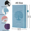 WELLTH HOUSE A5 Leather Hardcover Journal Notebook - Wellth House
