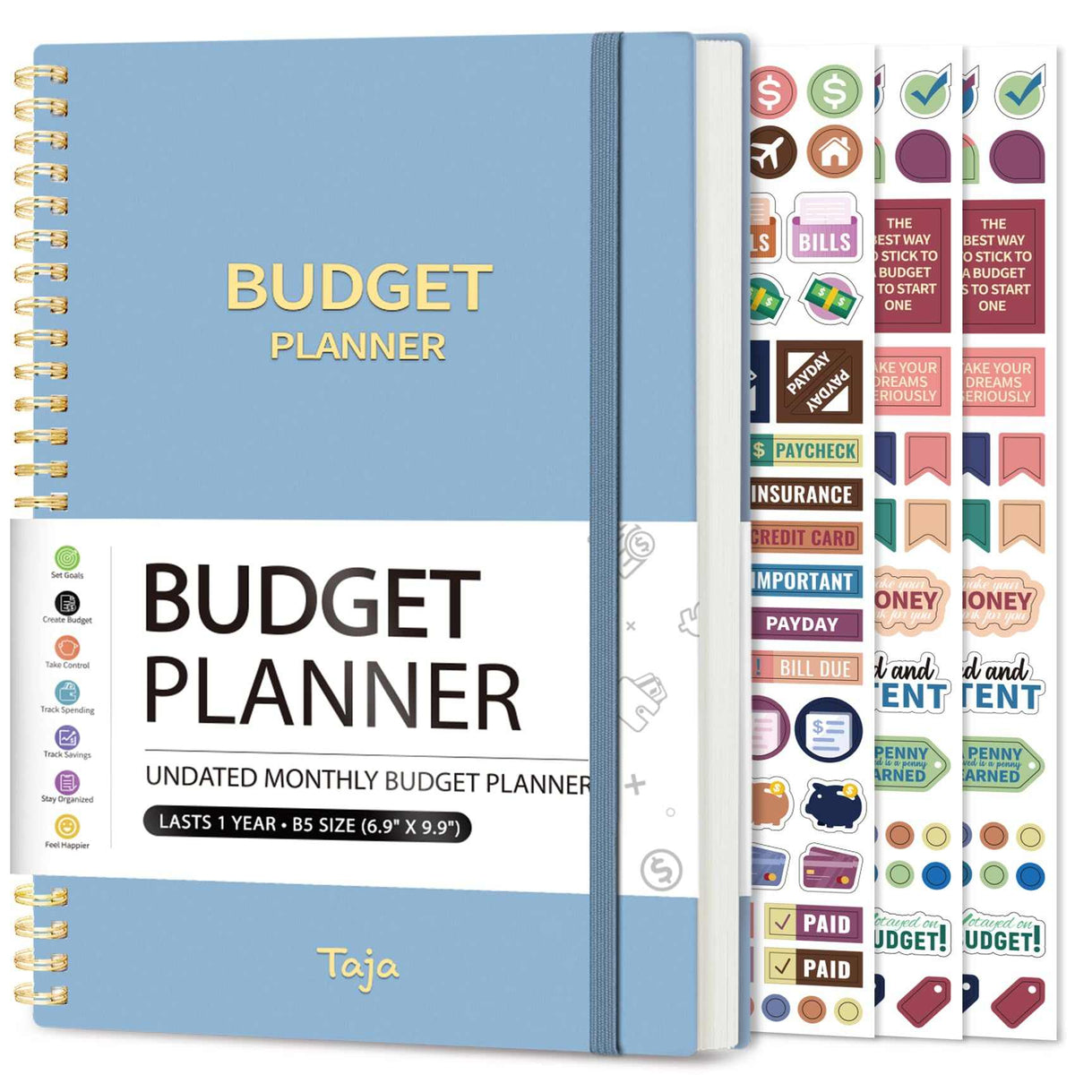 WELLTH HOUSE Budget Planner Expense Tracker Book - Wellth House