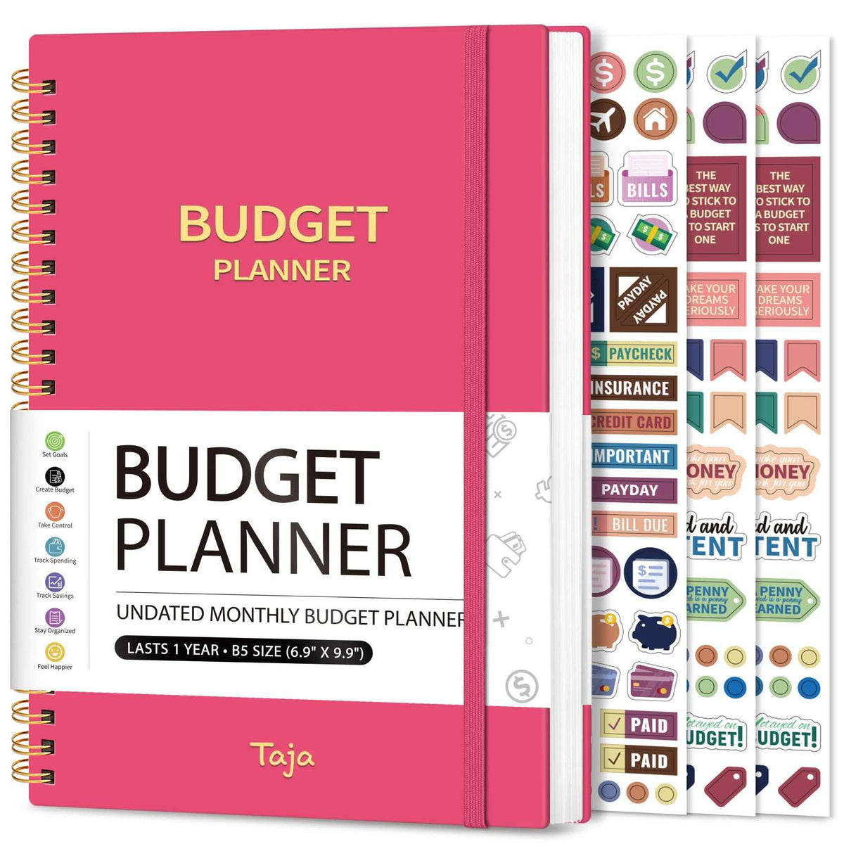 WELLTH HOUSE Budget Planner Expense Tracker Book - Wellth House