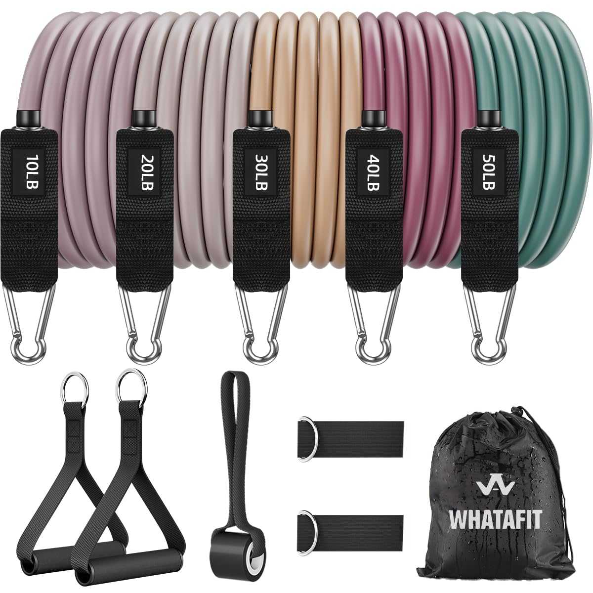 WELLTH HOUSE Resistance Bands with Handles Set - Wellth House