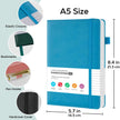 WELLTH HOUSE A5 Leather Hardcover Journal Notebook - Wellth House