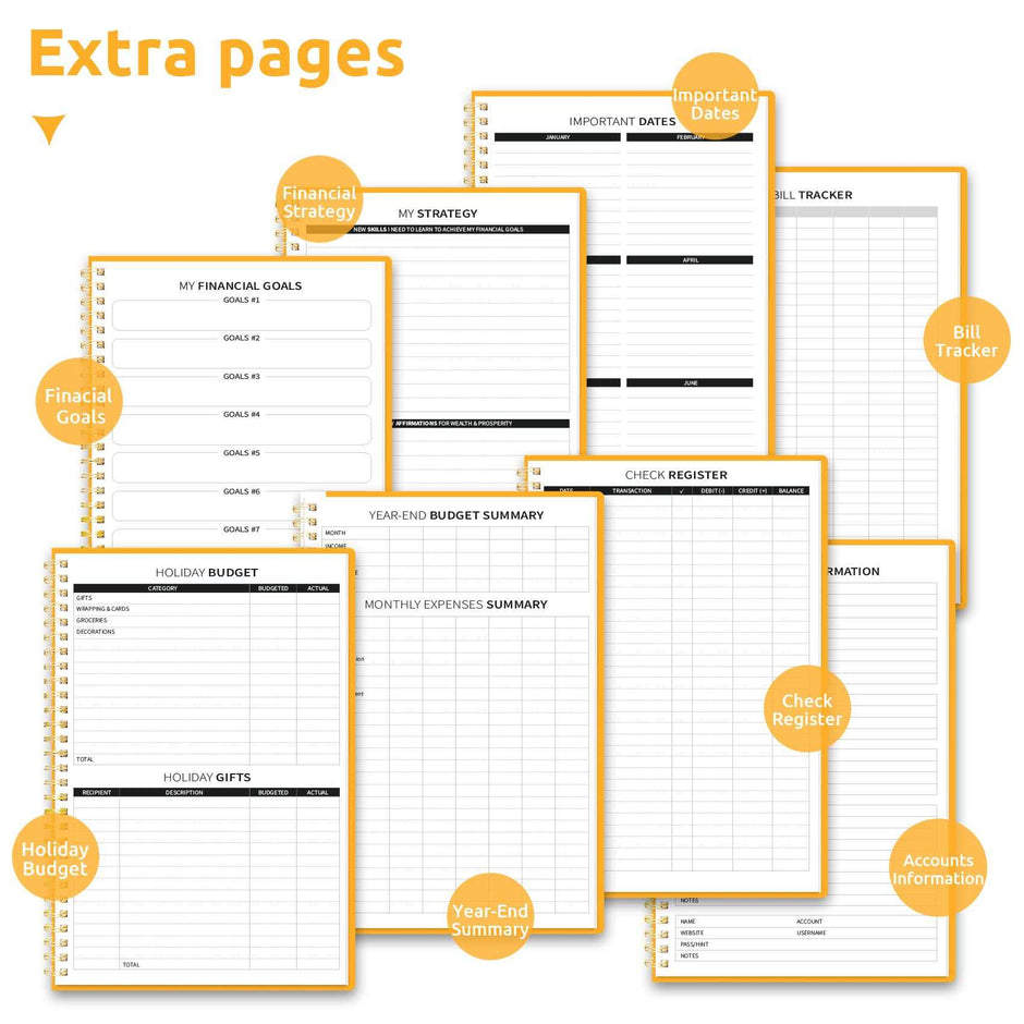 WELLTH HOUSE Budget Planner Expense Tracker Book - Wellth House