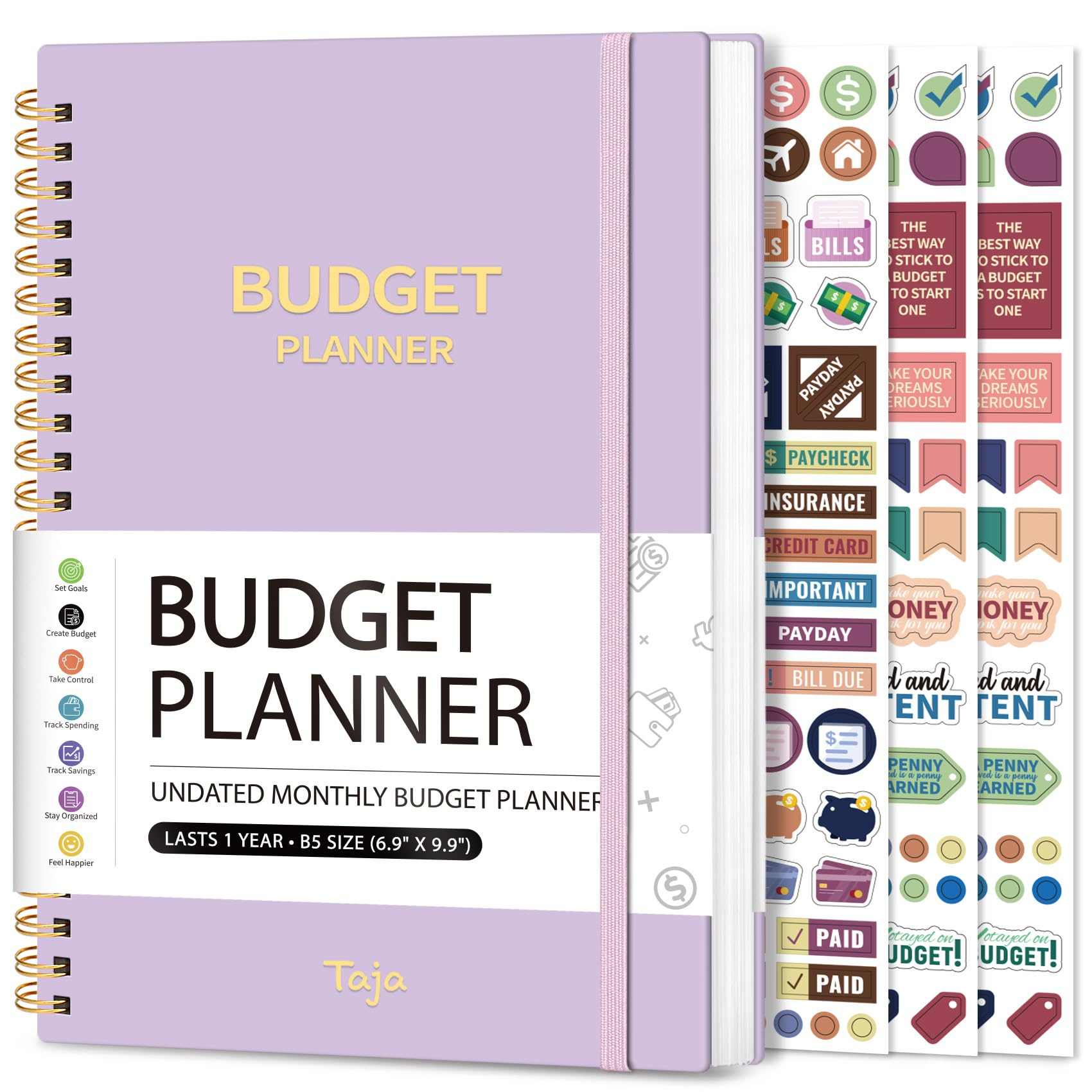WELLTH HOUSE Budget Planner Expense Tracker Book - Wellth House