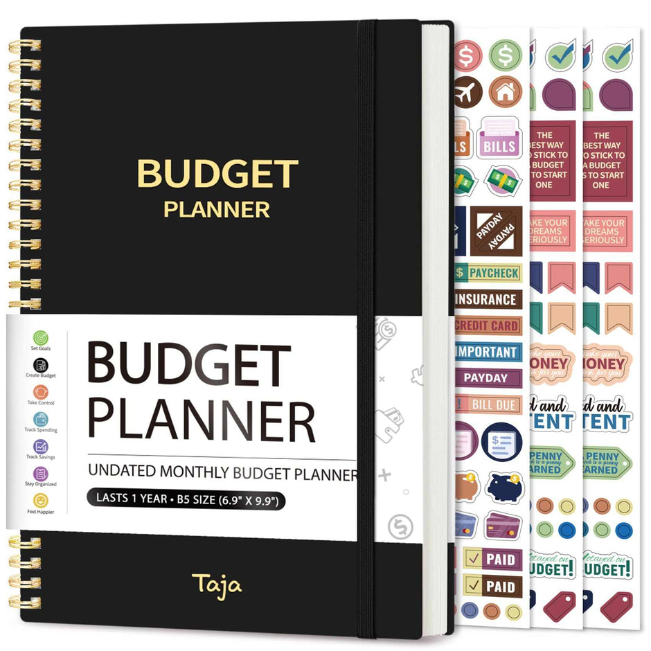 WELLTH HOUSE Budget Planner Expense Tracker Book - Wellth House