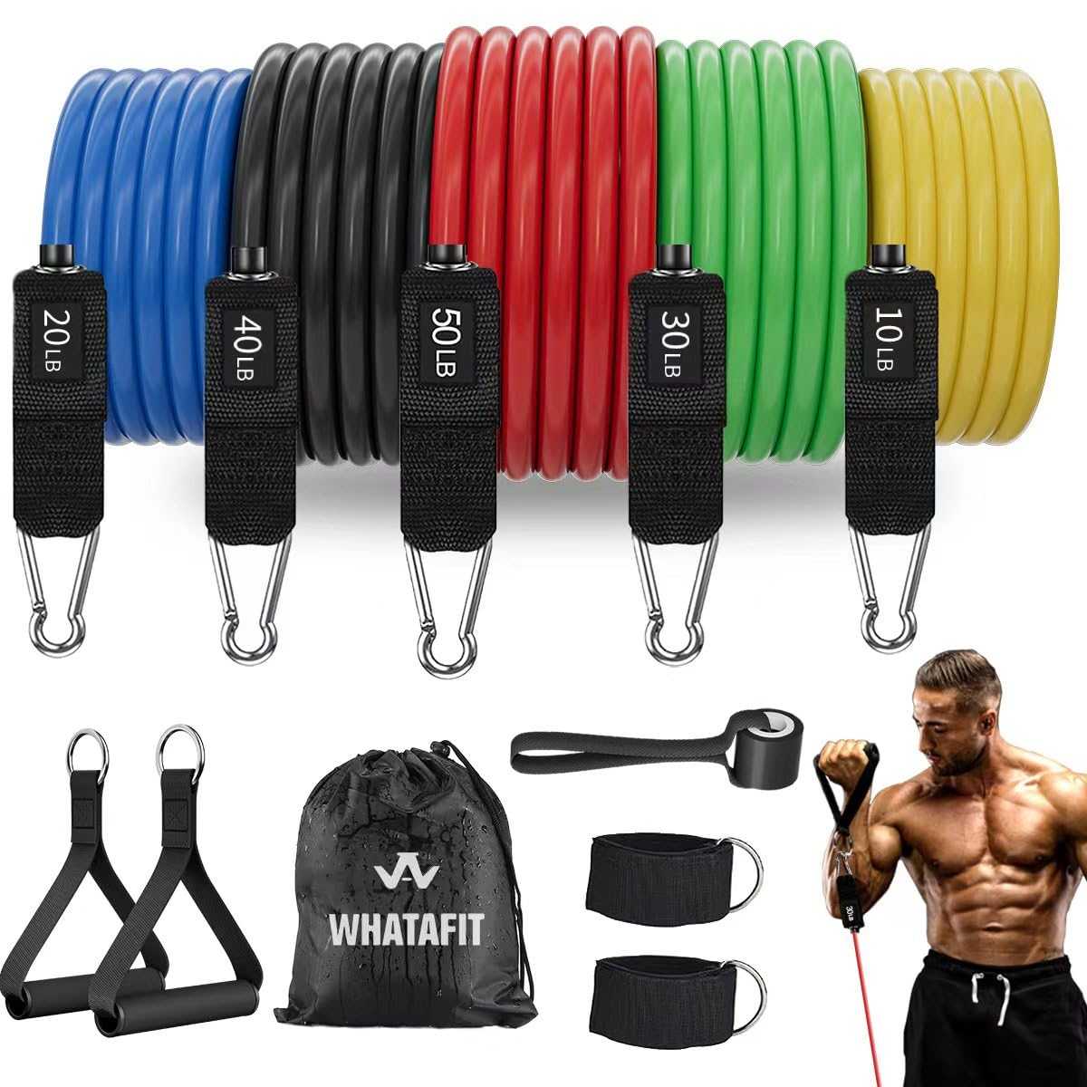 WELLTH HOUSE Resistance Bands with Handles Set - Wellth House