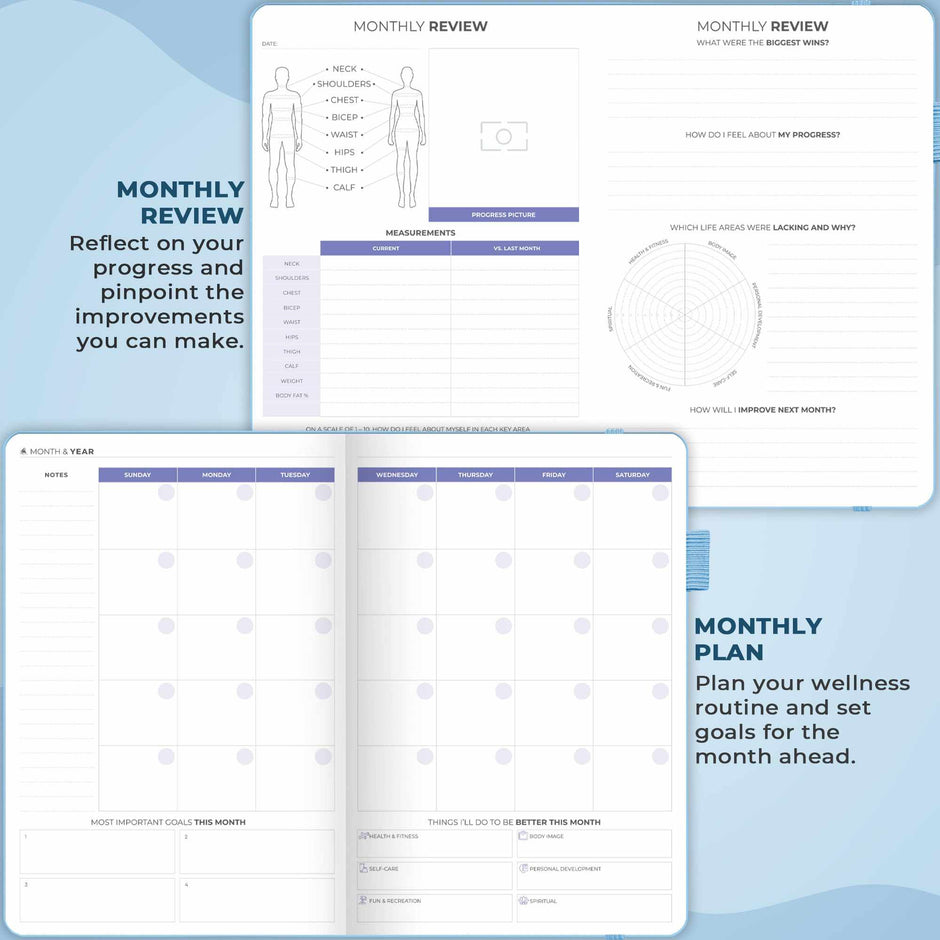 WELLTH HOUSE Fitness & Food Journal Planner - Wellth House
