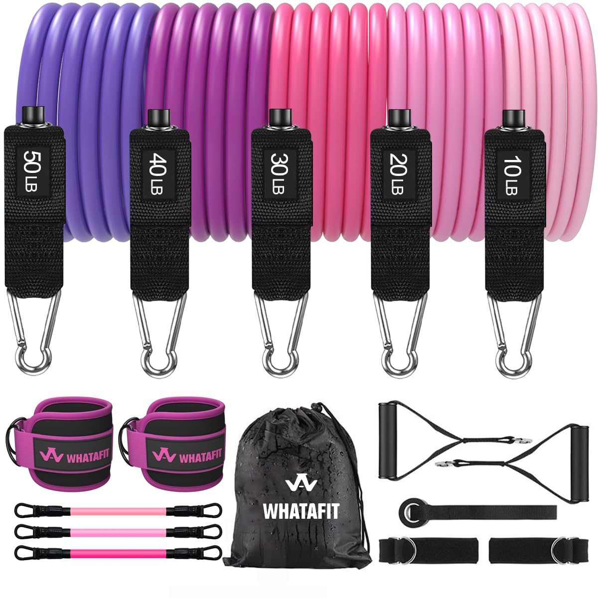 WELLTH HOUSE Resistance Bands with Handles Set - Wellth House