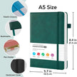 WELLTH HOUSE A5 Leather Hardcover Journal Notebook - Wellth House