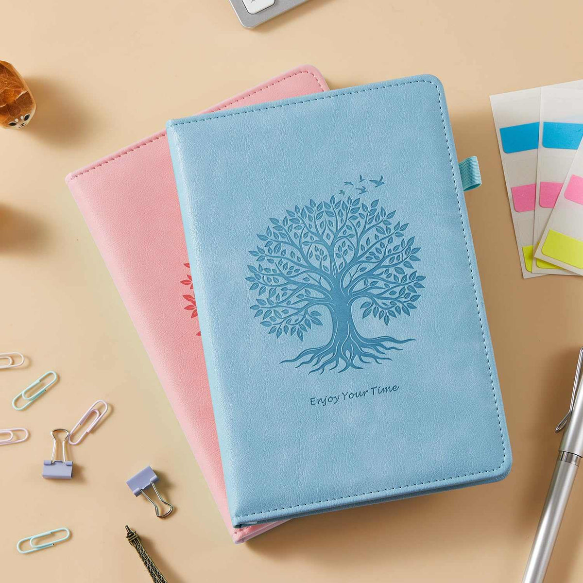 WELLTH HOUSE A5 Leather Hardcover Journal Notebook - Wellth House