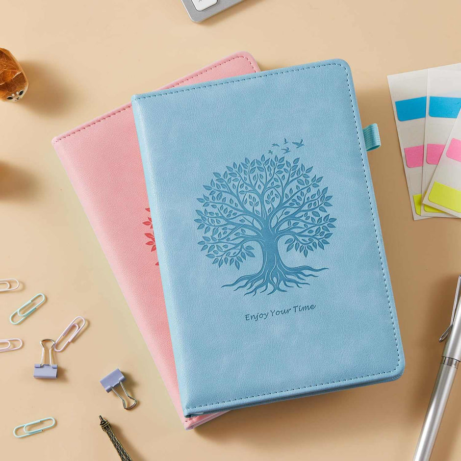 WELLTH HOUSE A5 Leather Hardcover Journal Notebook - Wellth House