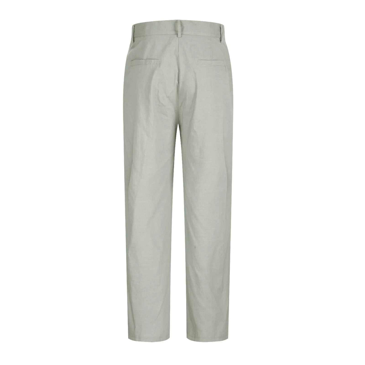 WELLTH HOUSE Men's Linen Blend Straight Leg Office Pants - Wellth House