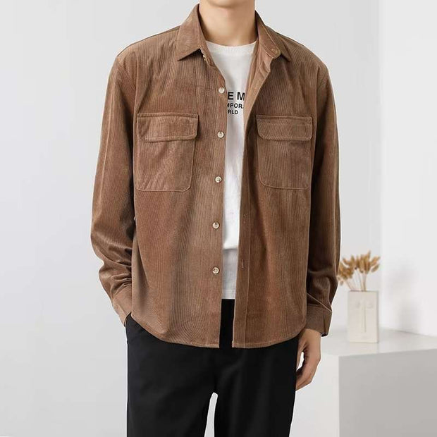 WELLTH HOUSE Vintage Corduroy Workwear Shirt Men - Wellth House