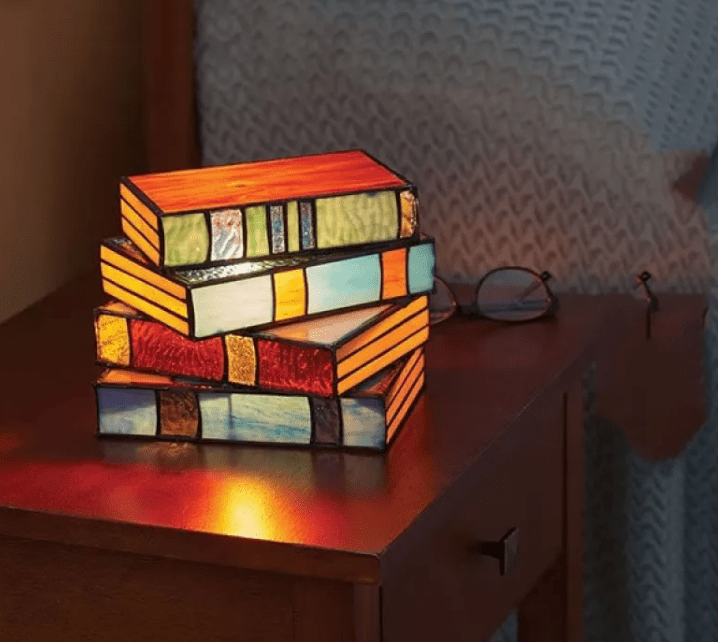 WELLTH HOUSE Stacked Books Decorative Desk Lamp - Wellth House
