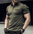 WELLTH HOUSE Men's Muscle Exercise Polo Shirt - Wellth House