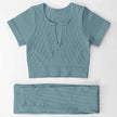 WELLTH HOUSE Women's Ribbed Yoga Outfit Set - Wellth House