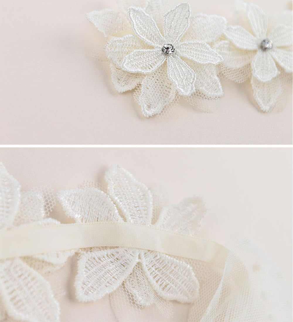 WELLTH HOUSE Baby Girls Bow Knot Lace Headband - Wellth House