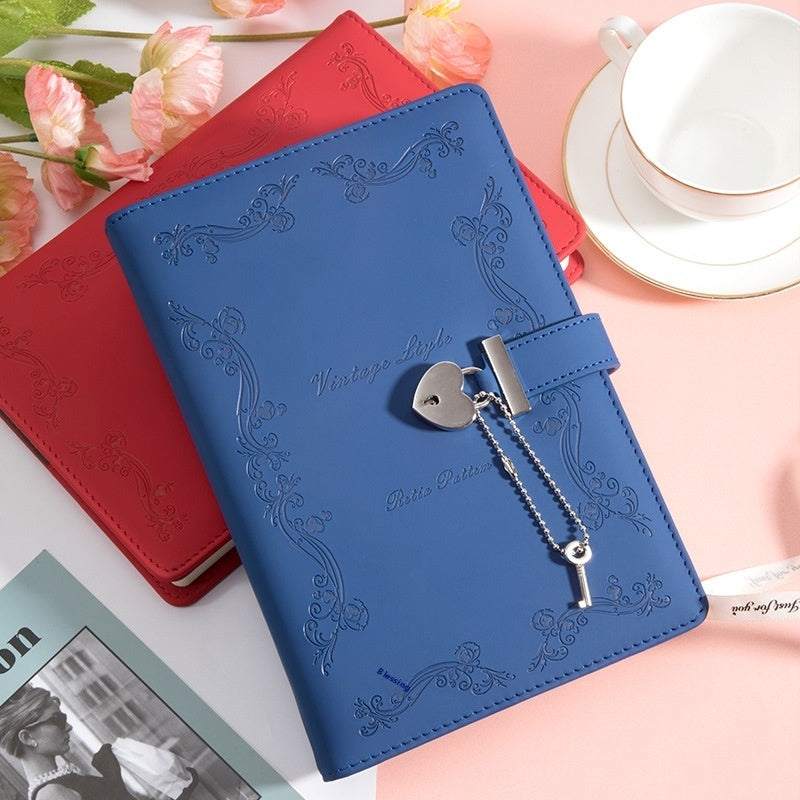 WELLTH HOUSE PU Creative Lock Diary Book - Wellth House