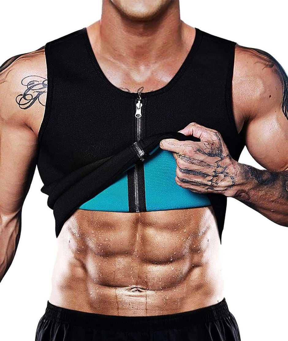WELLTH HOUSE Men's Sauna Vest Waist Trainer Shirt - Wellth House