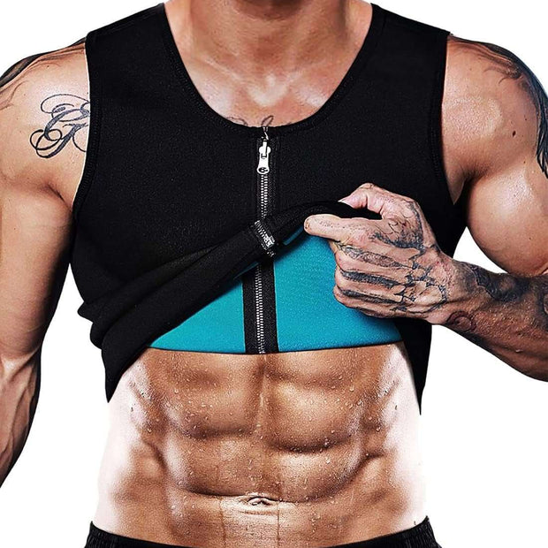 WELLTH HOUSE Men's Sauna Vest Waist Trainer Shirt - Wellth House
