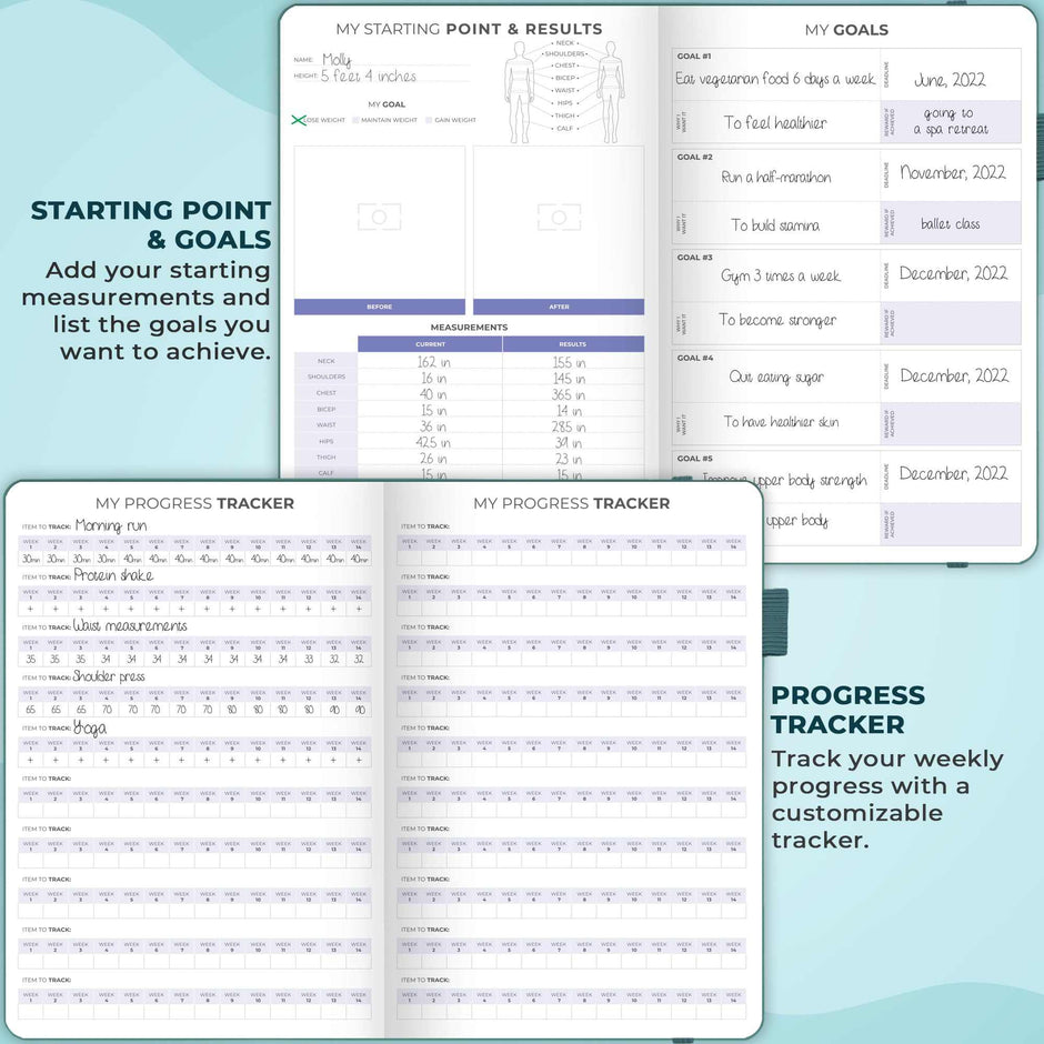 WELLTH HOUSE Fitness & Food Journal Planner - Wellth House