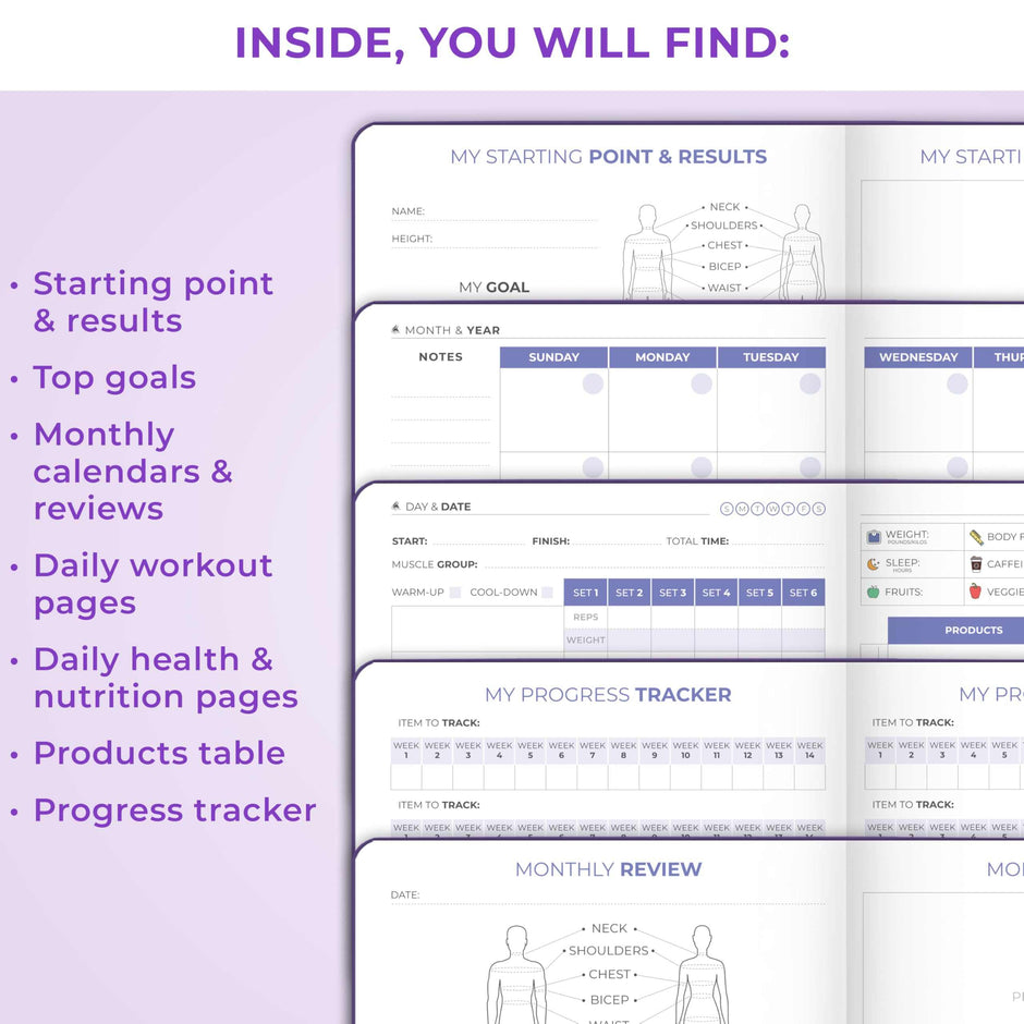WELLTH HOUSE Fitness & Food Journal Planner - Wellth House