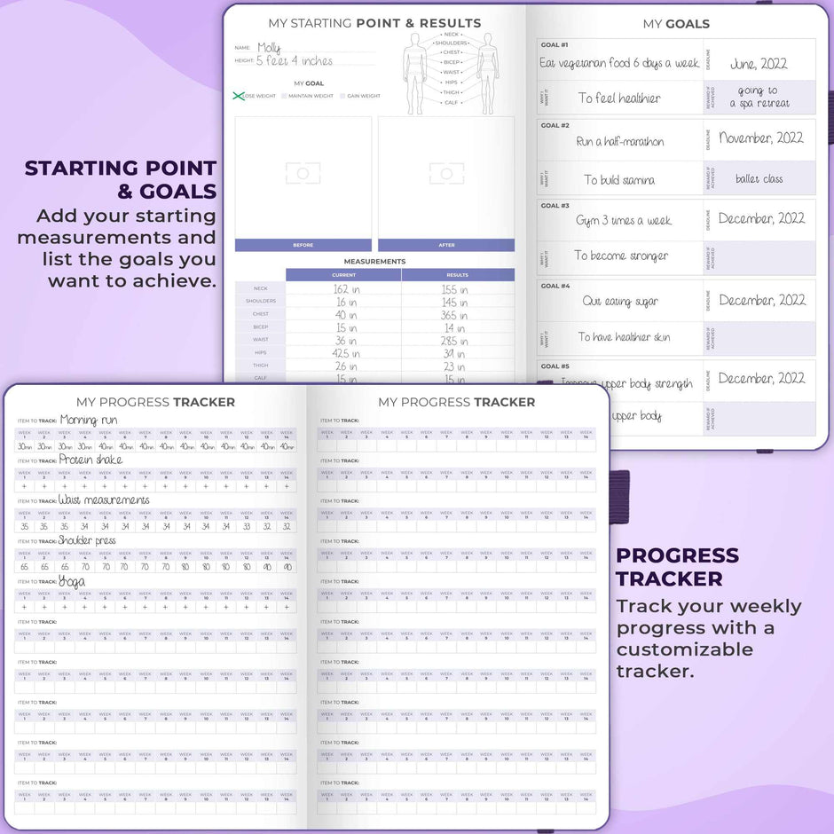 WELLTH HOUSE Fitness & Food Journal Planner - Wellth House