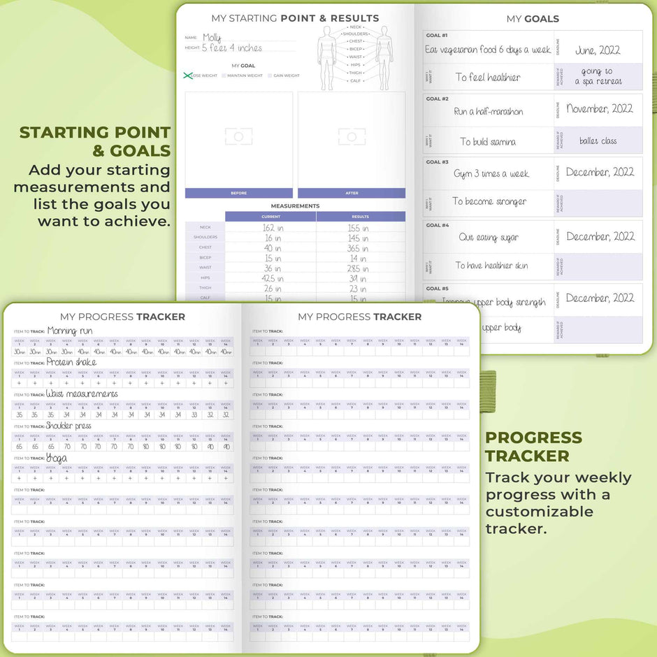 WELLTH HOUSE Fitness & Food Journal Planner - Wellth House