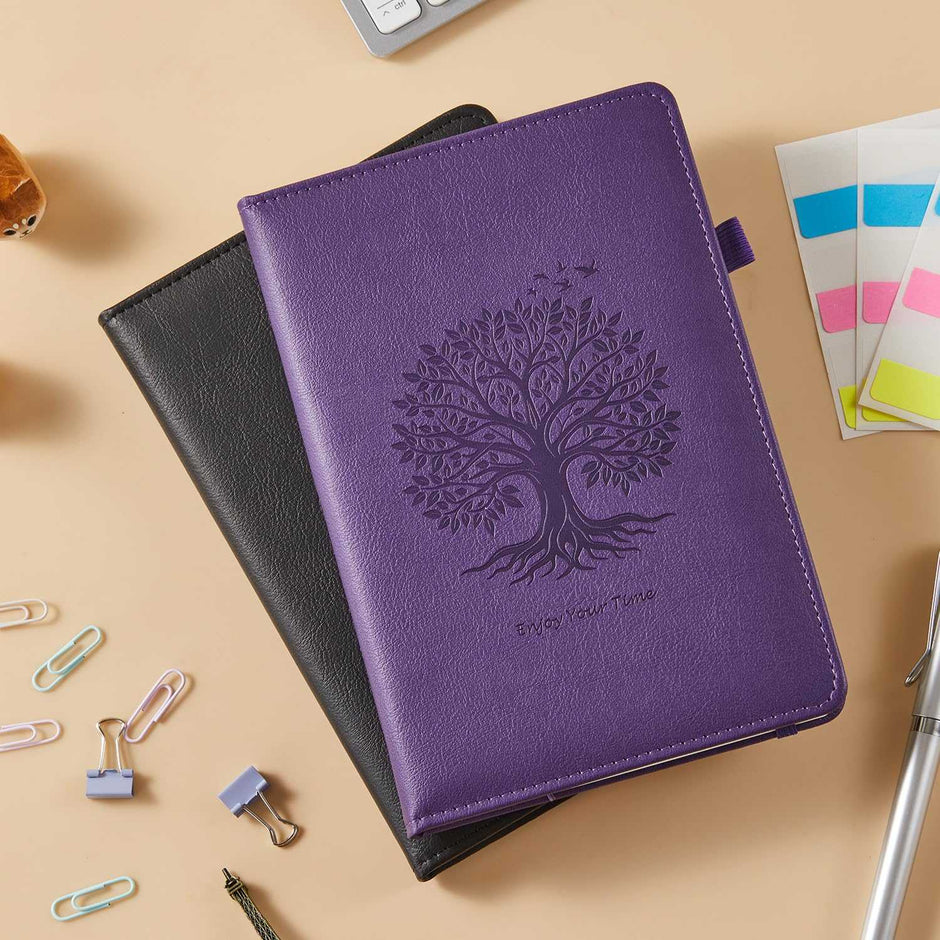 WELLTH HOUSE A5 Leather Hardcover Journal Notebook - Wellth House