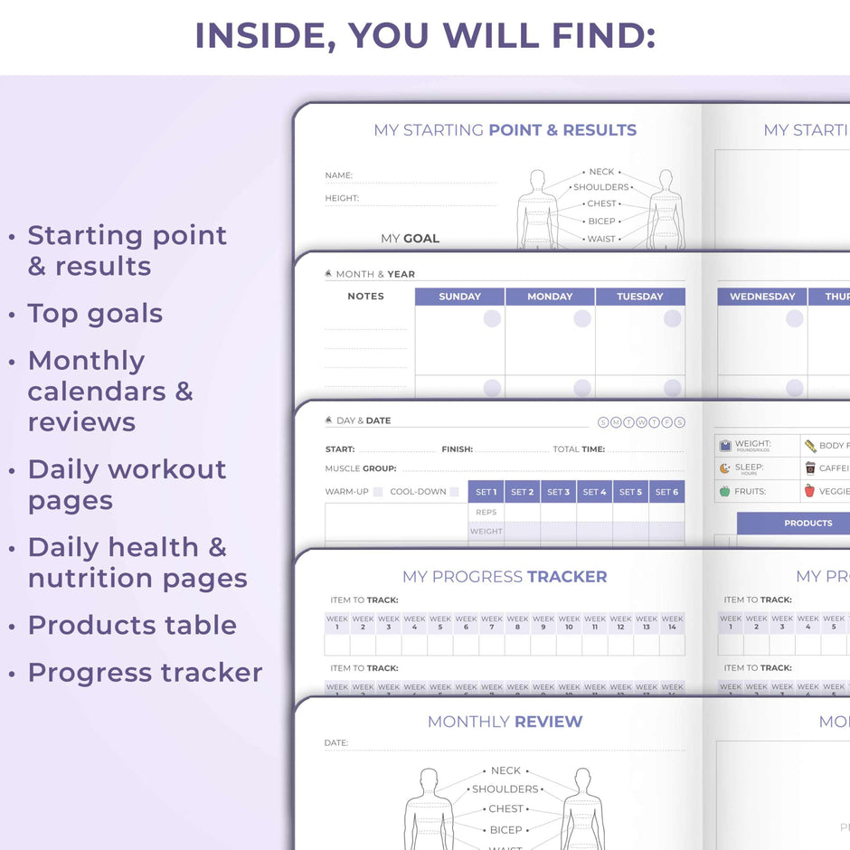 WELLTH HOUSE Fitness & Food Journal Planner - Wellth House