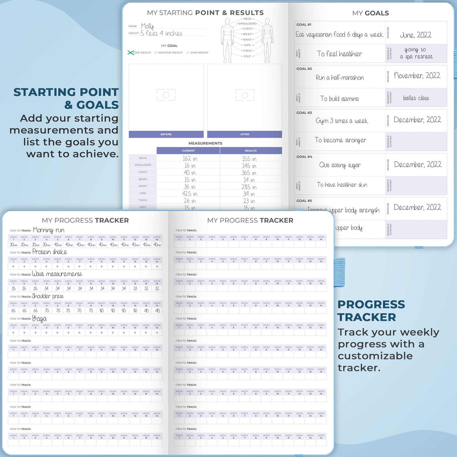 WELLTH HOUSE Fitness & Food Journal Planner - Wellth House