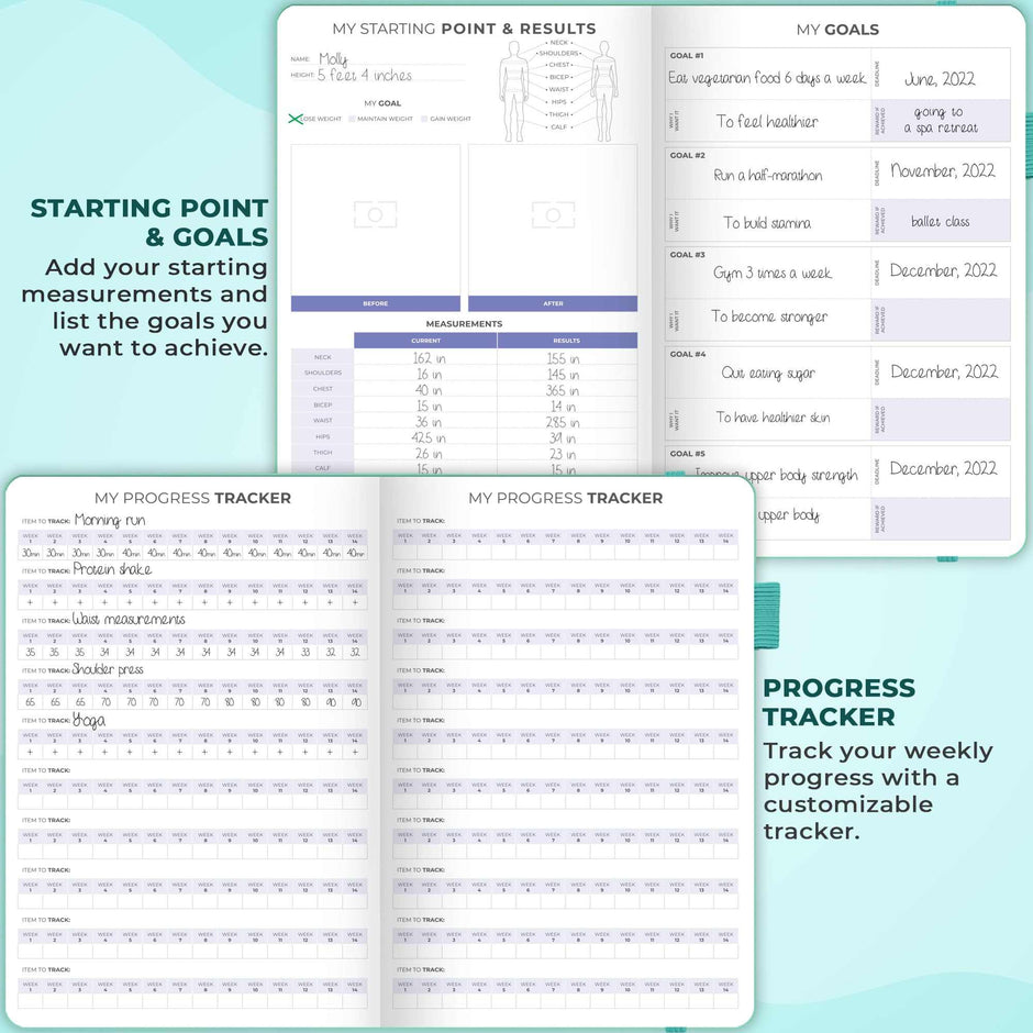 WELLTH HOUSE Fitness & Food Journal Planner - Wellth House