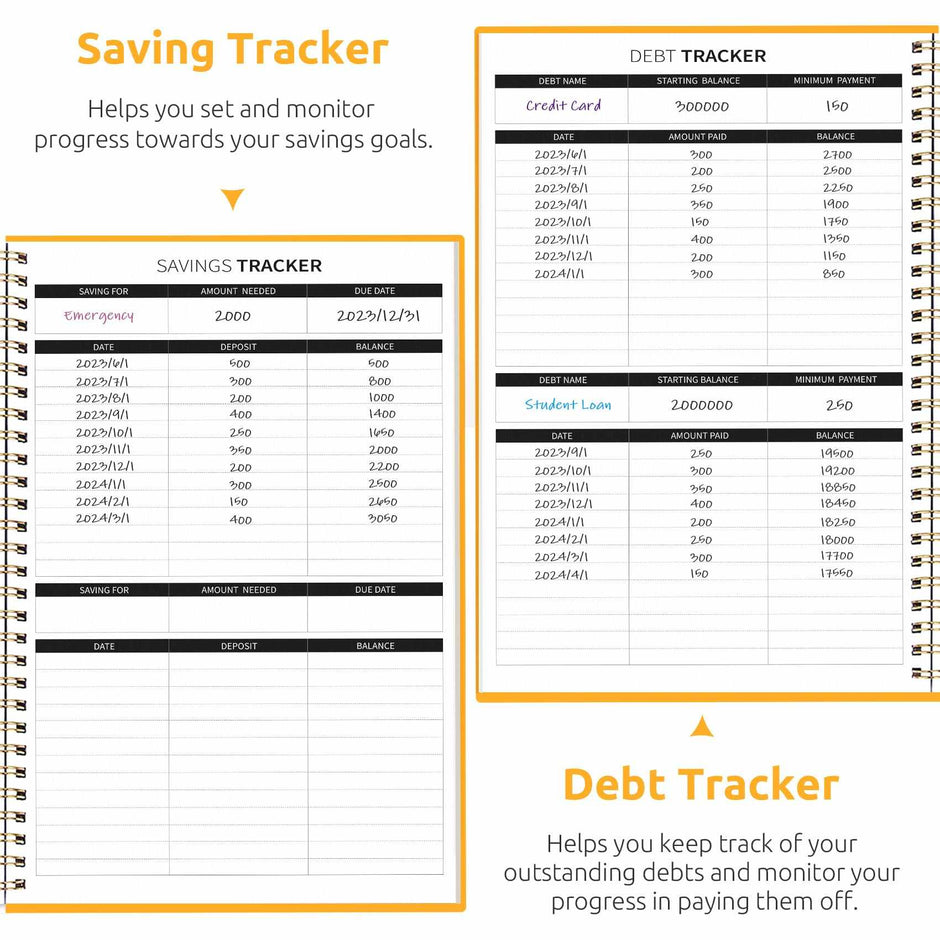 WELLTH HOUSE Budget Planner Expense Tracker Book - Wellth House