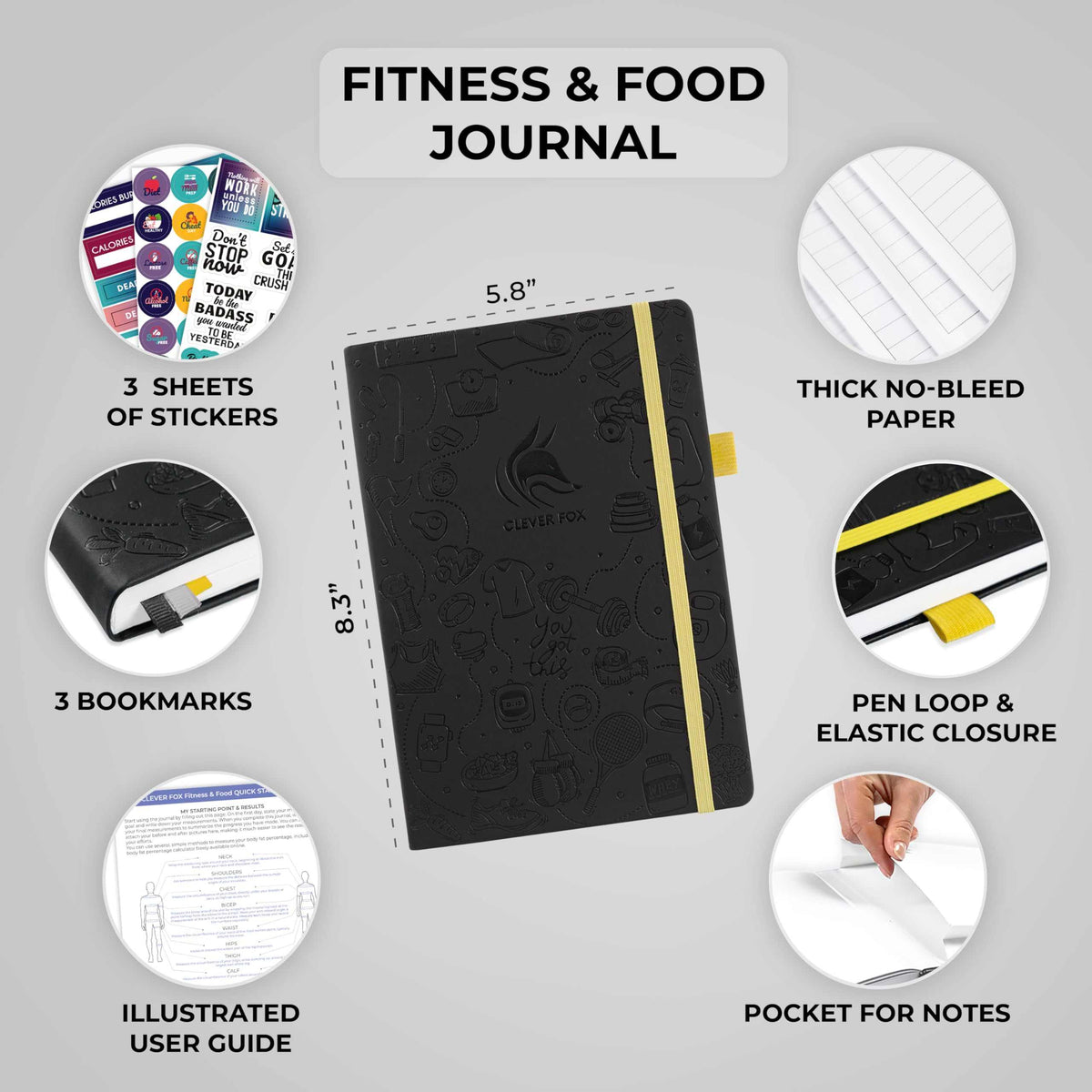 WELLTH HOUSE Fitness & Food Journal Planner - Wellth House