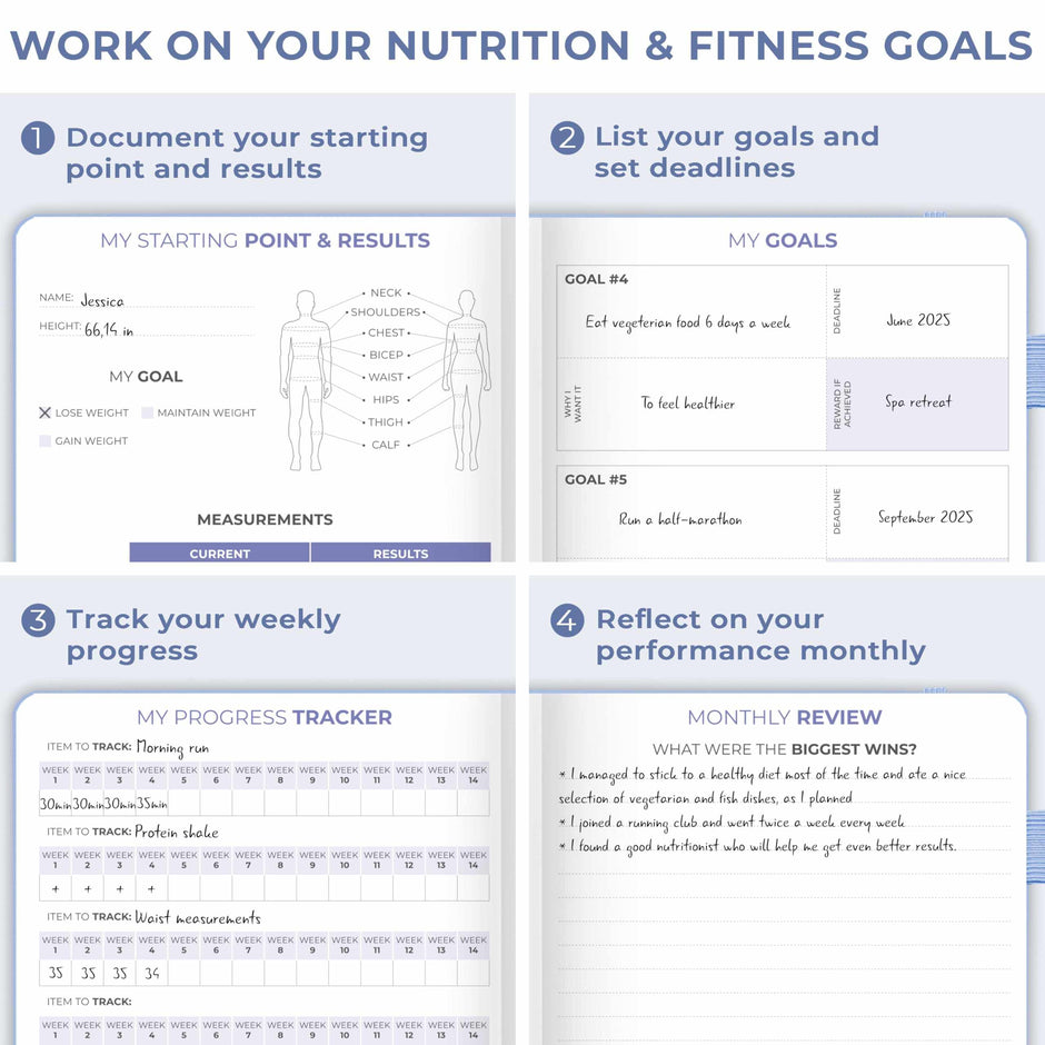 WELLTH HOUSE Fitness & Food Journal Planner - Wellth House